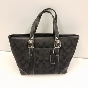 Coach Signature Black Shoulder Bag